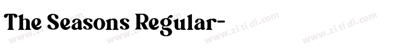 The Seasons Regular字体转换